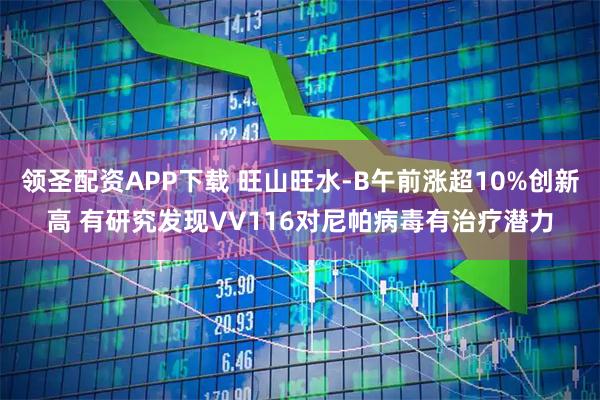 领圣配资APP下载 旺山旺水-B午前涨超10%创新高 有研究发现VV116对尼帕病毒有治疗潜力