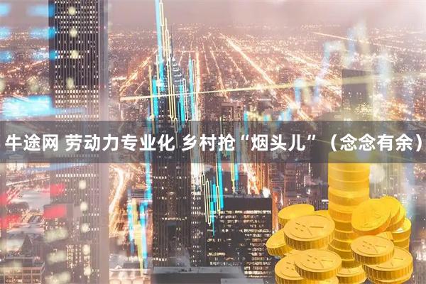 牛途网 劳动力专业化 乡村抢“烟头儿”（念念有余）
